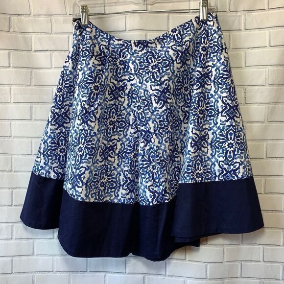 Milly For Design Nation Batik Print Skirt Sz M - Picture 2 of 3